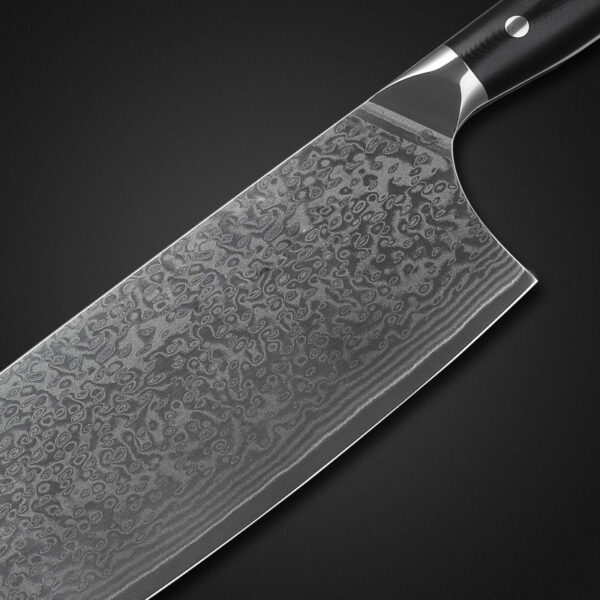 K0102A 6.7 Inch Japanese VG10 Damascus Chopping Knife - Image 2