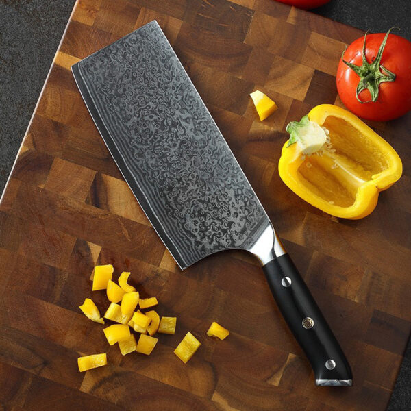 K0102A 6.7 Inch Japanese VG10 Damascus Chopping Knife