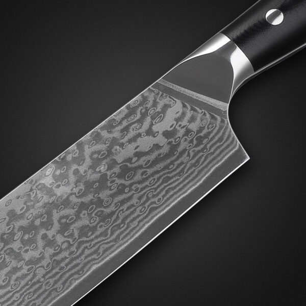 K0102B 7 Inch Japanese VG10 Damascus Chef Knife - Image 2